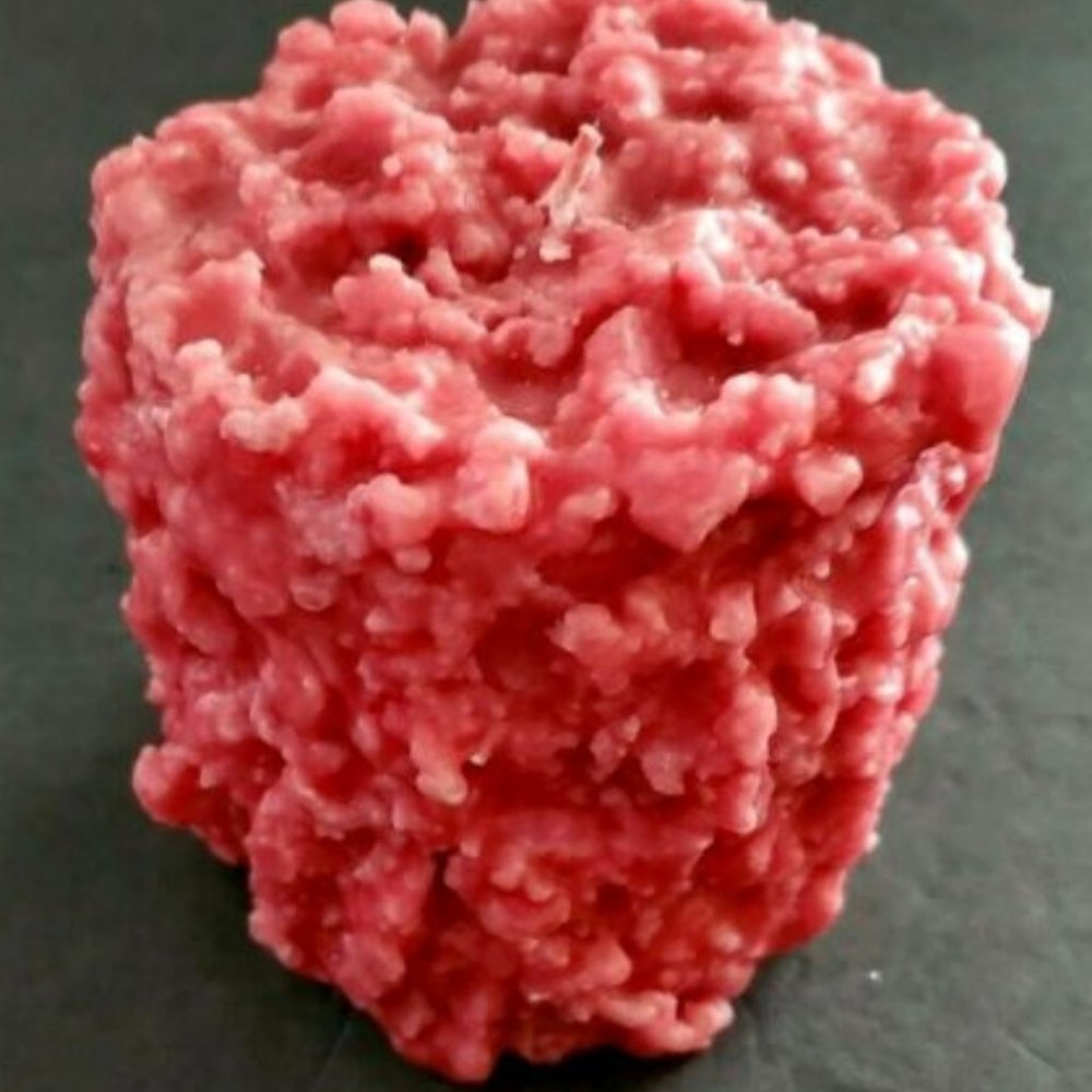 Vintage Pink Frosted Candle New Decor Collector